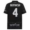 AC Milan Ismael Bennacer 4 Fodboldtrøjer Fjerde Sort 2023-24 Kort ærmer